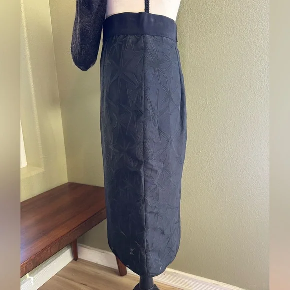 Milly Starburst Semi-Sheer Midi Pencil Skirt - Picture 2 of 14
